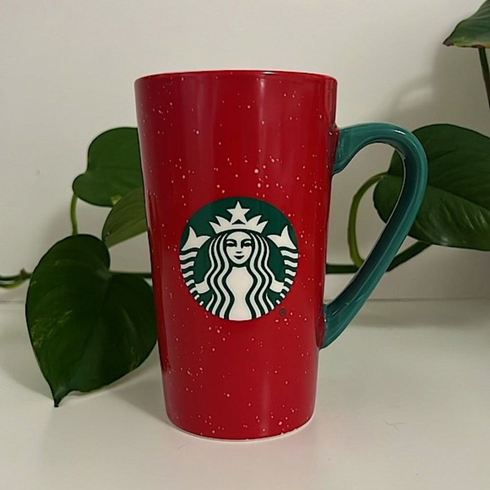 Starbucks Grande Christmas Mug, Red and Green, Collectable, Coffee ☕️